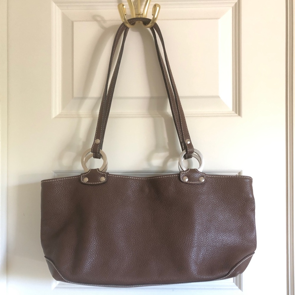 Genuine leather shoulder bag OMBU